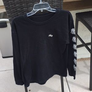 Obey black long sleeve, no flaws
